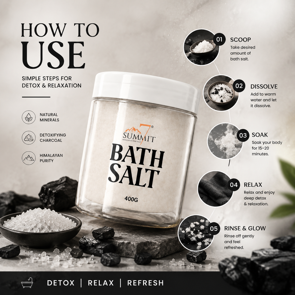 7 Summit Active Charcoal Bath Salt
